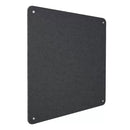 Pannello Fonoassorbente da Parete con Fori 70x70 cm Kit di 4 distanziali Coprivite Cromo Finitura Antracite    