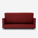 Divano Letto 185x90x92 cm in Tessuto Rosso