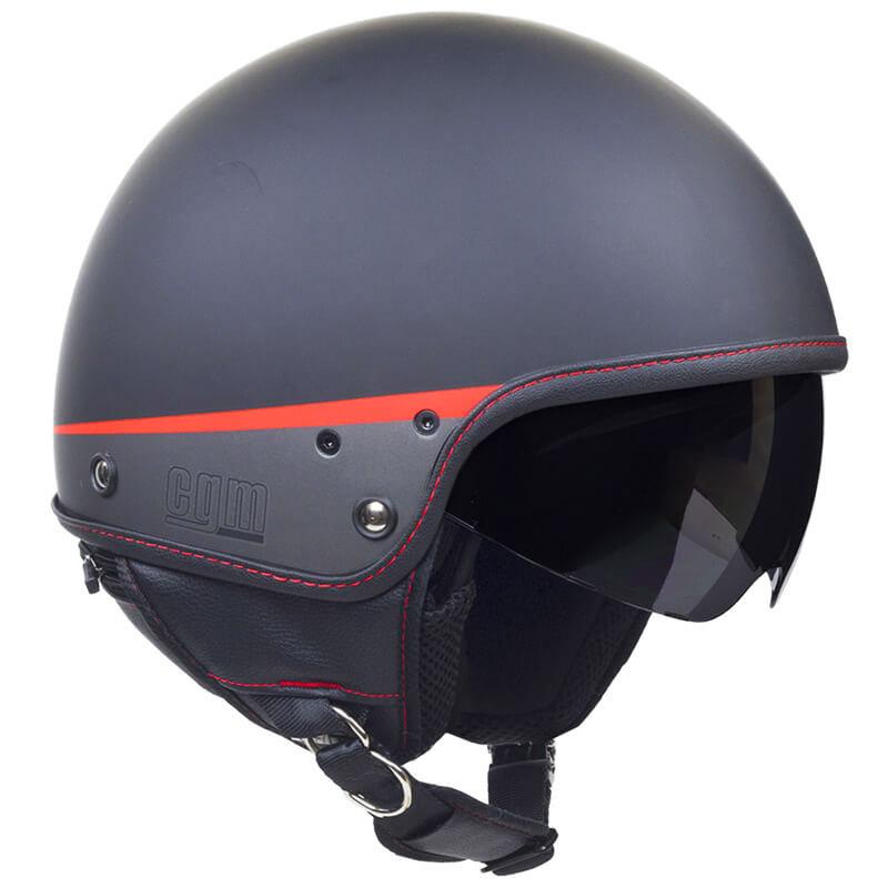 Casco Demi-Jet per Scooter CGM Granada 105G Nero Opaco XS - (53 cm)