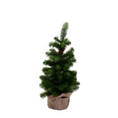 Mini Albero di Natale Artificiale 60 cm 68 Rami Adamello Verde