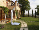 Piatto Doccia da Esterno Giardino in Polietilene HD Arkema Lake Arancio