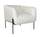 Fauteuil 78x74x73h cm Claudine Blanc Bouclé