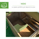 Pollaio da Giardino per Galline con Corsa e Zona di Nidificazione Vassoio Estraibile 200x80x105 cm 