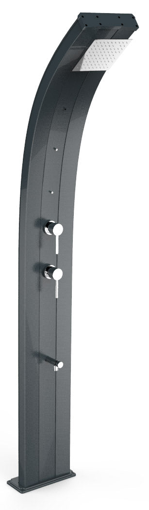 Mitigeur de douche de jardin, nébuliseur et lave-pieds Arkema Dada Gris Anthracite sconto