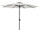 Ombrellone da Giardino Ø3 m Palo Ø48 mm in Alluminio Telo in Poliestere Palm Beach Antracite e Grigio