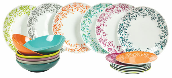 Service De Table 18 Pièces en Porcelaine et Grès VdE Tivoli 1996 Mykonos online
