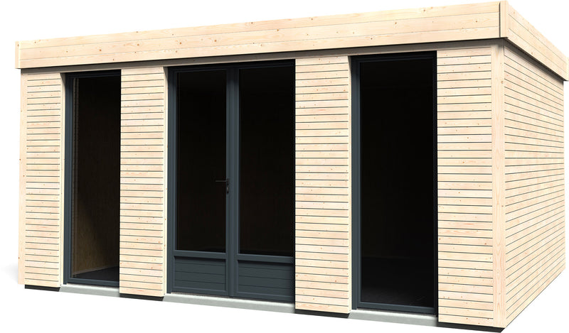 Casetta Abitabile da Giardino 4,97x3,65m Senza Pavimento con Pareti Isolanti Decor Home 15m²