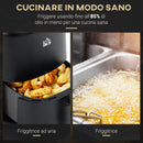 Friggitrice Elettrica ad Aria 1300W 3 Litri Nera