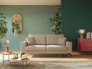 Divano 2 Posti 166x95x91 cm in Tessuto Panna