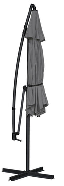 Ombrellone Decentrato da Giardino Ø3m Malta Grigio