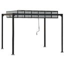 Pergola da Giardino 3,48x3m in Alluminio e Policarbonato Grigio