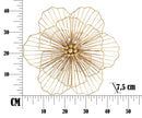 Pannello Flower Stick 45x7,5x42 cm in Ferro Oro