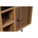 Mobile TV 4 Cassetti 1 Anta 3 Ripiani 120x39x64 cm in Legno MDF Effetto Rovere