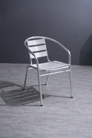 Sedia da Giardino Bar in Alluminio Tosini Silver