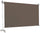 Auvent déroulant 2,5x2m en Polyester Marron