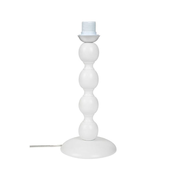 prezzo Lampe de table Laguna en bois naturel blanc