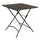 Table Bristol 70x70x72 h cm en acier taupe foncé