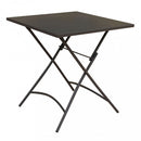 Tavolo Bristol 70x70x72 h cm in Acciaio Taupe Scuro