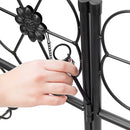 Arco da Giardino per Piante Rampicanti Rose con Cancello Battente in ferro 228cm