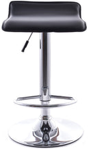 Sgabello con Alzata a Gas e Seduta Girevole in Similpelle Vandi Bianco