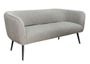 Divano 3 Posti 175x70x68h cm Avril Grigio Bouclè
