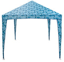 Gazebo da Giardino 1,5x1,5m per Bambini in Metallo e Poliestere Soriani Squaletto Blu
