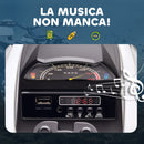 Quad Elettrico per Bambini 3-5 Anni 12V con Fari e Pedale Presa USB per Musica Bianco  