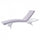 Chaise longue de jardin Honolulu avec coussin 67x206x32 h cm en osier blanc