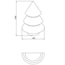 Lampada Albero di Natale da Parete Interno\/Esterno H123cm Arkema P305 Vari Colori