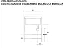 Mobile Lavatoio 60x60x85cm 2 Ante Asse in Legno Montegrappa Marella Bianco con Cesto