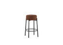 Set 2 Sgabelli Syd 41x41x67 cm in Tessuto Ruggine       