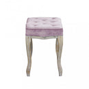 Sgabello Marly 50x36x47 h cm in Velluto Rosa