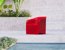 Poltrona Sedia da Giardino 69x72 cm in Resina Arkema Lady Blue