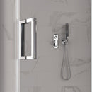 Porta Parete Doccia 1 Anta Battente in Cristallo Trasparente 8mm H195 Bonussi Leonie Varie Misure