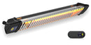 Stufa Elettrica ad Infrarossi 82,5x12,5x8,5 cm da Parete Soffitto 1800W Moel Iris 867NRC