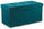 Coffre de Rangement Pouf Trunk en Velours Soriani Pétrole