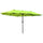 Parasol de jardin double 460x270x240 cm en acier et polyester vert