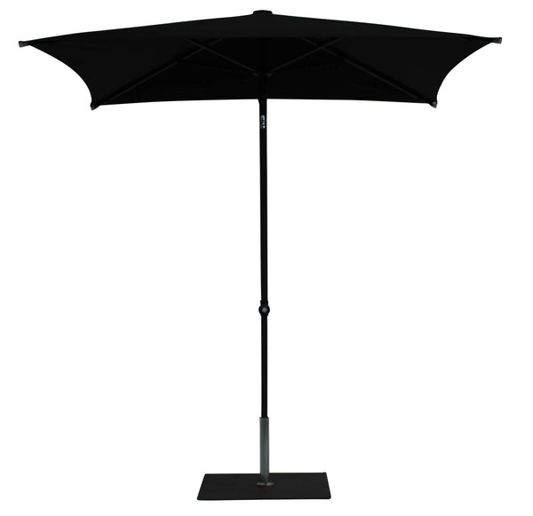 sconto Ombrellone da Giardino 2x2 m Palo Ø38 mm in Alluminio Tessuto Olefin Trend Nero