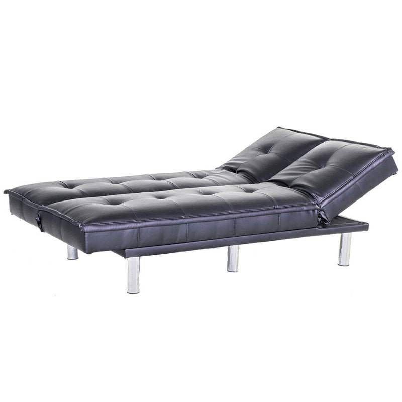 Divano Letto Prontoletto Desire Rivestimento in Similpelle Nero