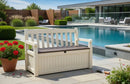 Panchina Contenitore da Giardino 140x60x84 cm in Resina Keter Eden Bench Beige