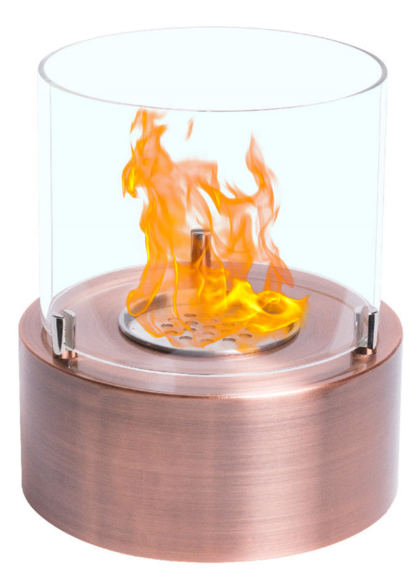 Cheminée de Table au Bioéthanol Ø18x21 cm Classic Cuivre sconto