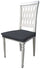 Lot de 2 housses de chaise extensibles en polyester tendance gris foncé