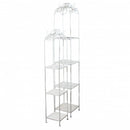 Set 2 Scaffali Doriane in Alluminio Bianco Antico