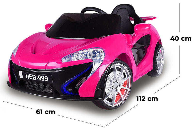 Macchina Elettrica per Bambini 12V Kid Smile Daytona Rosa
