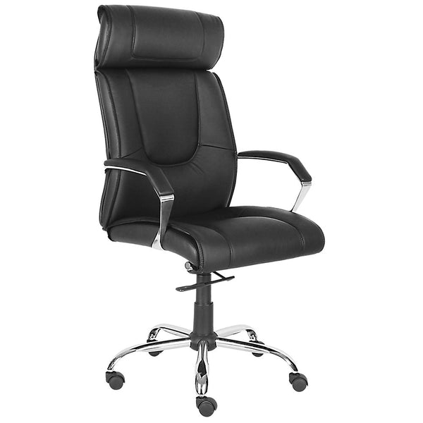 Fauteuil Présidentiel Exécutif en Faux Cuir Noir pour Bureau prezzo