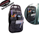 Organizer Sedile Posteriore Auto Multitasche in Tessuto Nero