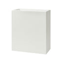 Vaso Rettangolare Indoor e Outdoor Tera Schio Tower Maxi Chalk 78,5x39 cm in Plastica Bianco Gesso 