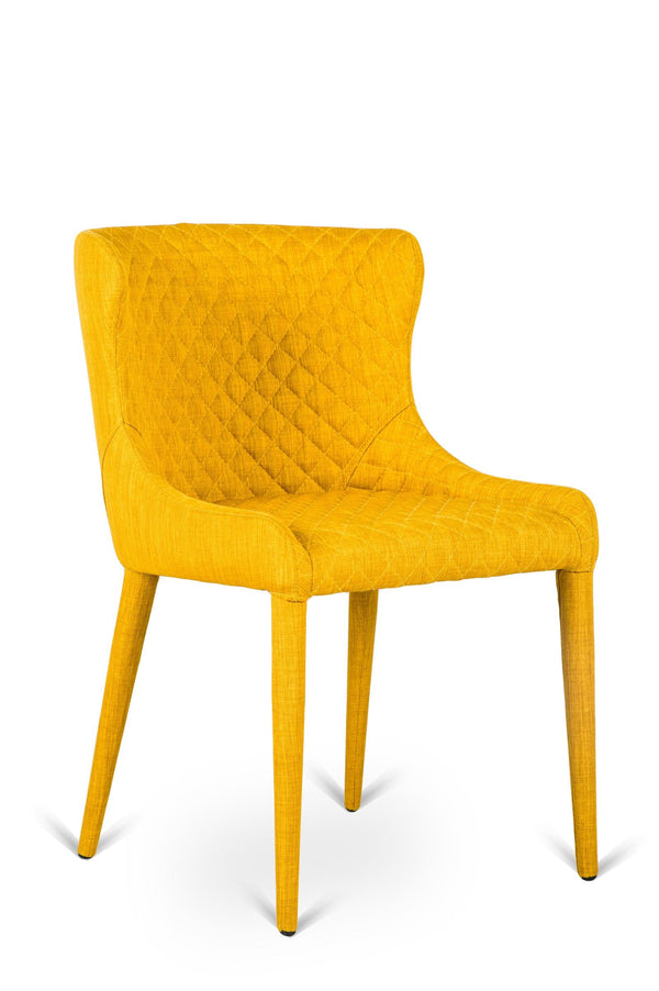 Chaise 58x50,5xH83 cm en tissu Afrodite Jaune Delta prezzo