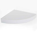 Mensola Parete Angolare 24x24x4 cm Scaffale con Ripiano ad Angolo in Legno MDF Bianco      