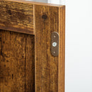 Carrello da Cucina con Ripiano Aperto 90x40x90 cm in Truciolato e Acciaio Marrone